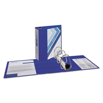 Avery® Heavy-duty View Binder With Durahinge And Locking One Touch Ezd Rings, 3 Rings, 5" Capacity, 11 X 8.5, Pacific Blue freeshipping - TVN Wholesale